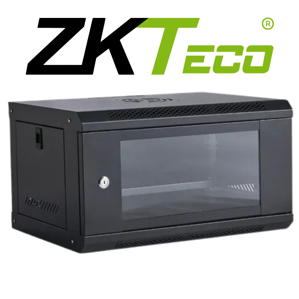 GABINETE 4RU ZK-Teco ZK-R4U-5404A PUERTA DE VIDRIO ANCHO 530MM X 400MM PROFUNDIDAD Y 210 MM DE ALTO