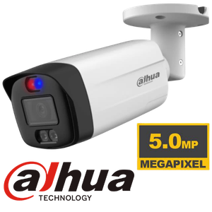 CAMARA ANALOGA DAHUA  HAC-ME1509THN-A-PV TUBO  EXTERIROES TIOC 5MP DISUASIÓN ACTIVA CON ILUMINADORES DUALES INTELIGENTES