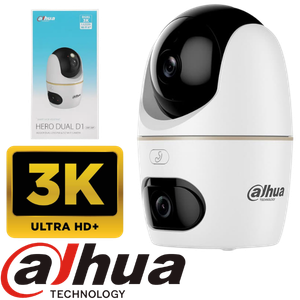 CAMARA WIFI DAHUA  DH-H5D-5F DOBLE LENTE 5+5MP FIJA + PT, IA HUMANO/MASCOTAS, AUTO-TRACKING.