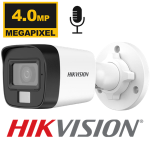 CAMARA IP HIKVISION HK-DS2CD1043G2-LIU TUBO EXTERIORES POE 4MP  AUDIO LENTE FIJO