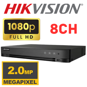 DVR HIKVISION GRABADOR 8 CANALES 1080P CON AUDIO  1HDD