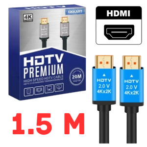 CABLE HDMI CAJA AZUL HDMI1.5M HD 2.0V PREMIUN 4K 60HZ 1.5M