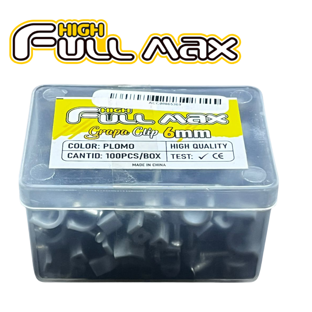 GRAPA FULLMAX ZZ-HFM-G-73010-GR GRAPA 6MM PARED PLOMO 100PCS
