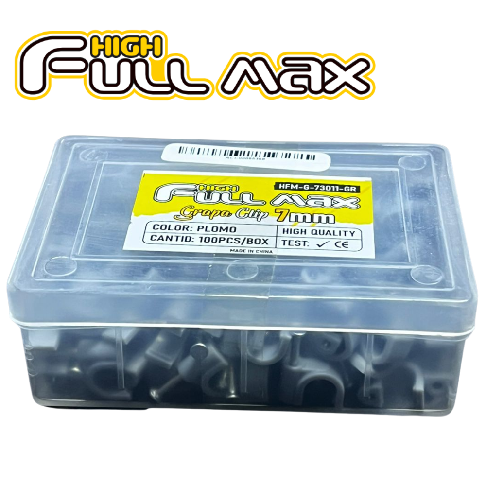 GRAPA FULLMAX ZZ-HFM-G-73011-GR GRAPA 7MM PARED PLOMO 100PCS