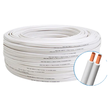 CABLE MELLIZO BLANCO HIGH FULL MAX C-WH-C16 CCA 2*18/0.2MMCCA, OD: 2.8*6.5MM