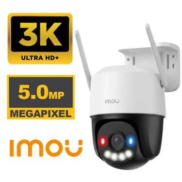 CAMARA WIFI IMOU CRUISER SC   5MP 3K PT 360°  LUZ LED SIRENA DE ALERTA 01 PUERTO RJ45 AUDIO 2 VIAS.