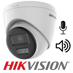 CAMARA ANALOGA HIKVISION  HK-DS2CE78D0T-LXTS DOMO INTERIORES 2MP  LENTE FIJO IR40 AUDIO 2 VIAS