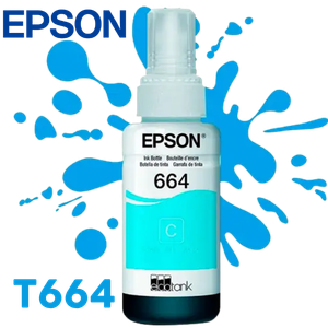 BOTELLA DE TINTA EPSON T664 CYAN 70ml