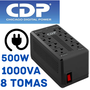 ESTABILIZADOR CDP RAVR1008i 8 SALIDAS 1000VA/500W 220V