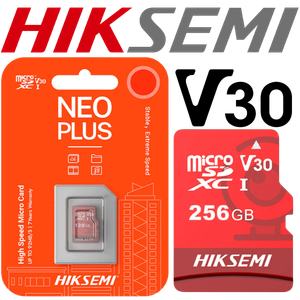 MICROSD NEO PLUS HK-HS-TF-E1/256G MEMORIA 256GB PARA CAMARA DE SEGURIDAD 24/7 GRABA EN 4K