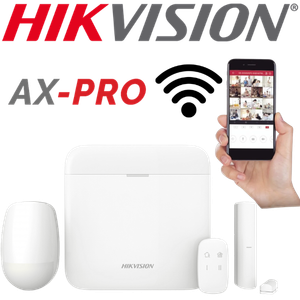 KIT ALARMA AX PRO HIKVISION HK-DS-PWA48-KIT-WB INALAMBRICO WIFI INCLUYE: PANEL, PIR, MAGNETICO Y LLAVERO.