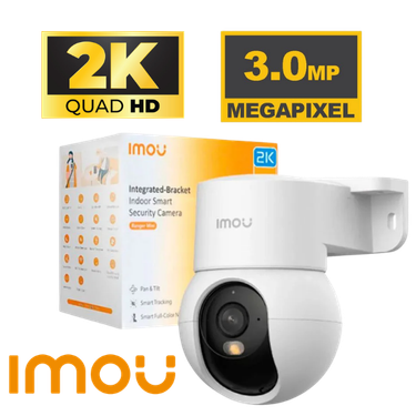 [IPC-K2MN-3R1W] CAMARA WIFI IMOU IPC-K2MN-3R1W RANGER MINI  3MP 2K PT 360° SENSOR DE RUIDO LUZ LED SIRENA DE ALERTA 01 PUERTO RJ45 AUDIO 2 VIAS.