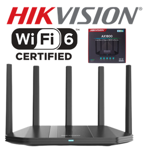 [HK-DS-3WR18X] ROUTER HIKVISION DS-3WR18X WIFI 6 1500M DOBLE BANDA GIGABIT 5 ANTENAS