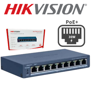 [HK-DS-3E1309P-EI/M] SWITCH HIKVISION DS-3E1309P-EI/M  8 POE + 1 UP RJ45 GIGABITE - 45W - BAJO CONSUMO