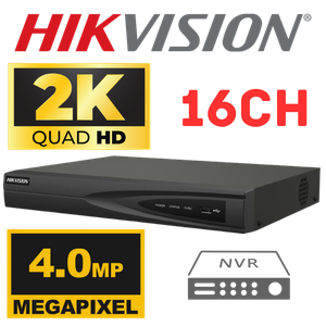 [HK-DS7616NI-Q2] NVR HIKVISION DS7616NI-Q2 GRABADOR 16 CANALES H.265+ VIDEO Y AUDIO CAPACIDAD 2 HDD: HASTA 8 TB