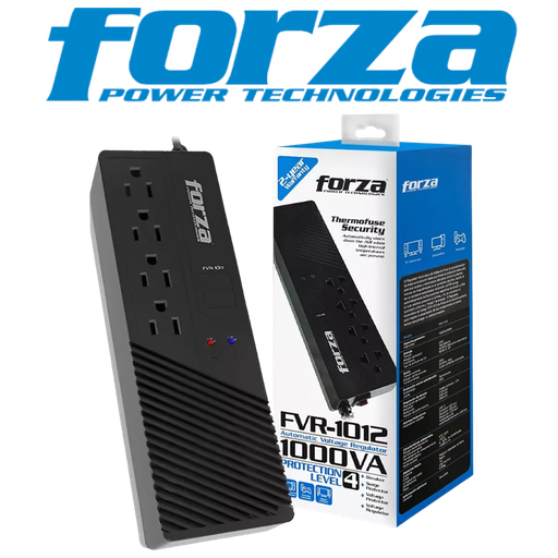 [FZ-FVR-1012] ESTABILIZADOR FORZA FZ-FVR-1012 4 TOMAS 1000VA/500W 220V