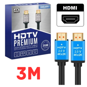 [HDMI3M] CABLE HDMI CAJA AZUL HDMI3M HD 2.0V PREMIUN 4K 60HZ 3M