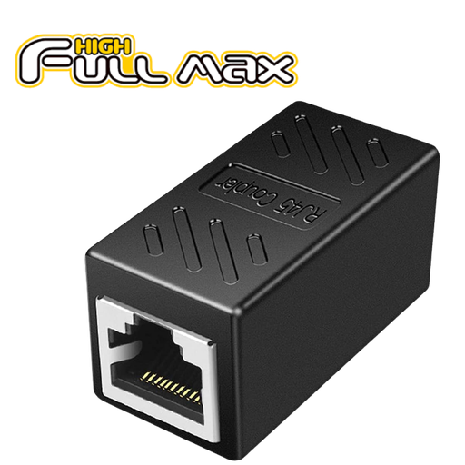 [ZZ-RJ451P] EMPALME FULLMAX ZZ-RJ451P  RJ45 NEGRO Y METAL