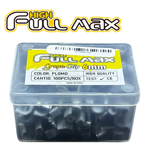 [ZZ-HFM-G-73010-GR] GRAPA FULLMAX ZZ-HFM-G-73010-GR GRAPA 6MM PARED PLOMO 100PCS