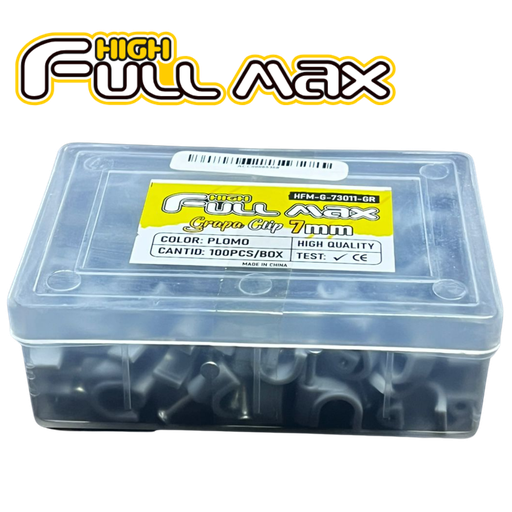 [ZZ-HFM-G-73011-GR] GRAPA FULLMAX ZZ-HFM-G-73011-GR GRAPA 7MM PARED PLOMO 100PCS