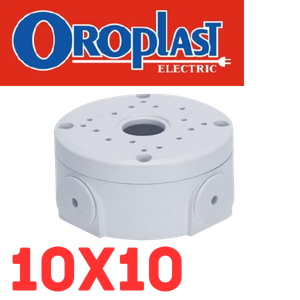 [10X10CIRCULAR] CAJA PASO  CIRCULAR BASE PARA CAMARA DE SEGURIDAD DE PLASTICO