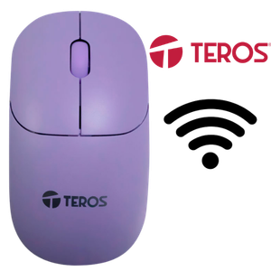 [TE-1219S] MOUSE INALAMBRICO TEROS TE-1219S 3 BOTONES 1000 DPI COLOR MORADO