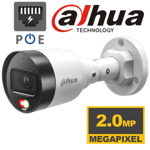[DH-IPC-HFW1239S1-A-IL] CAMARA IP DAHUA DH-IPC-HFW1239S1-A-IL  TUBO EXTERIORES POE 2MP SMART LIGHT AUDIO IP67