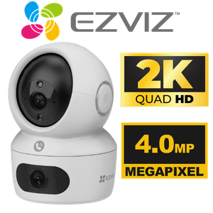 [CS-H7C-R101-8H44WF] CAMARA WIFI INTERIOR EZVIZ CS-H7C-R101-8H44WF DUAL 4MP+4MP 2K PT 360° LUZ LED SIRENA DE ALERTA 01 PUERTO RJ45 AUDIO 2 VIAS