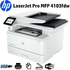 [2Z629A] IMPRESORA MONOCROMATICA HP LASERJET PRO 4103FDW IMPRIME/COPIA/ESCANEA ADF, LAN , WIFI, USB, FAX USB