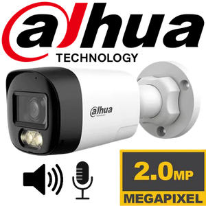[DH-HAC-HFW1200RLN-IL-T] CAMARA ANALOGA DAHUA TUBO EXTERIORES 2MP IR 30M SMART DUAL LIGHT AUDIO BIDIRECIONAL IP67 